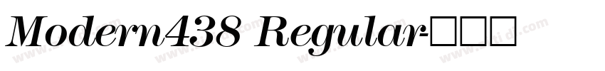 Modern438 Regular字体转换